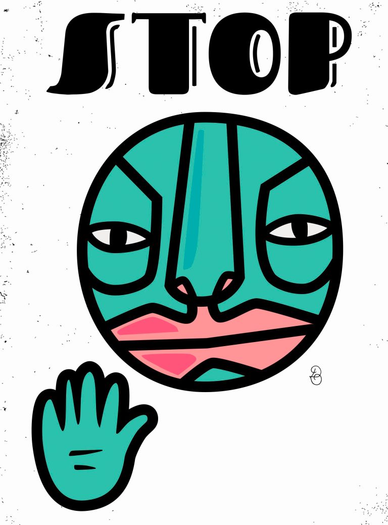 Illustration von "Stop"